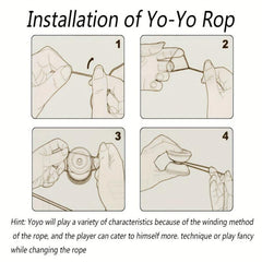 High Speed Metal Yo yo And Rotating Rope Alloy Yo yo Ball