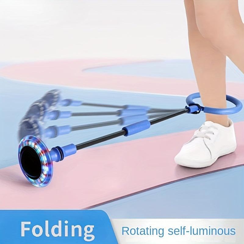 Kids Single Foot Jump Ball, Foldable Sports Fitness Flash Ball