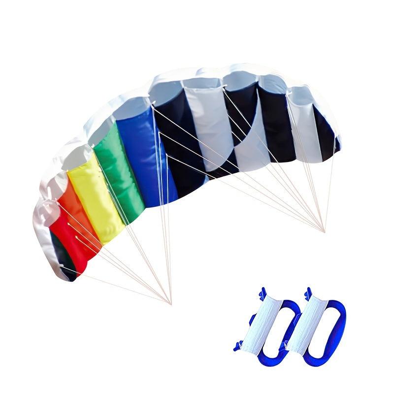 Rainbow Double Line Stunt Kite Combo 1.4m & 2x30m Line