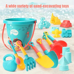 18pcs Beach Toy Set Baby Outdoor Tool Sand Bucket Digging Sand Bucket