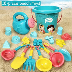 18pcs Beach Toy Set Baby Outdoor Tool Sand Bucket Digging Sand Bucket