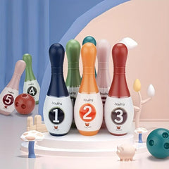 Kids Bowling Toy Set - 6 Pins, 2 Balls