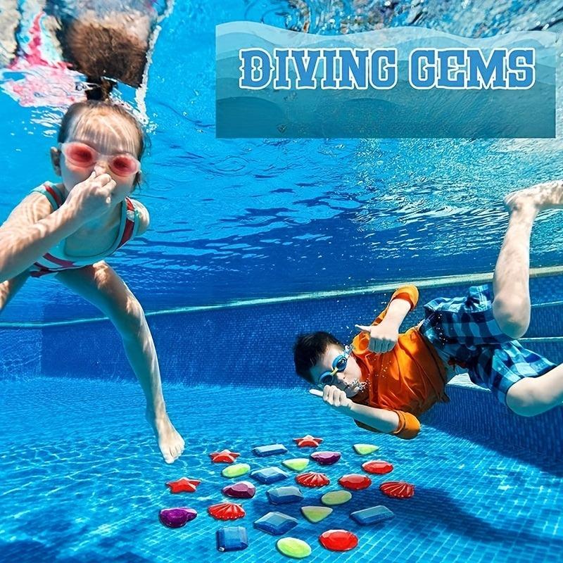 Colorful Diving Gem Pool Toys for Outdoor Summer Fun