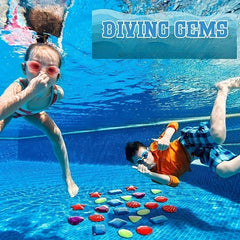 Colorful Diving Gem Pool Toys for Outdoor Summer Fun