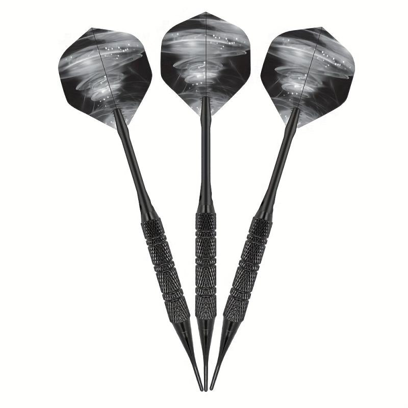 3 Pack Electronic Soft Dart Needle Darts Set, 6 Line Pattern Road Toys