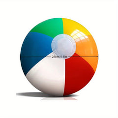 Rainbow Inflatable Beach Balls Bulk 50 - Pool Party Favors & Toys