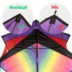 Rainbow Diamond Kite for Kids & Adults Easy to Fly