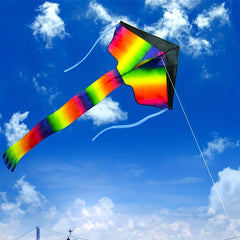 Rainbow Diamond Kite for Kids & Adults Easy to Fly