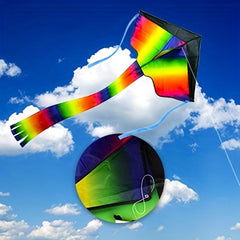 Rainbow Diamond Kite for Kids & Adults Easy to Fly