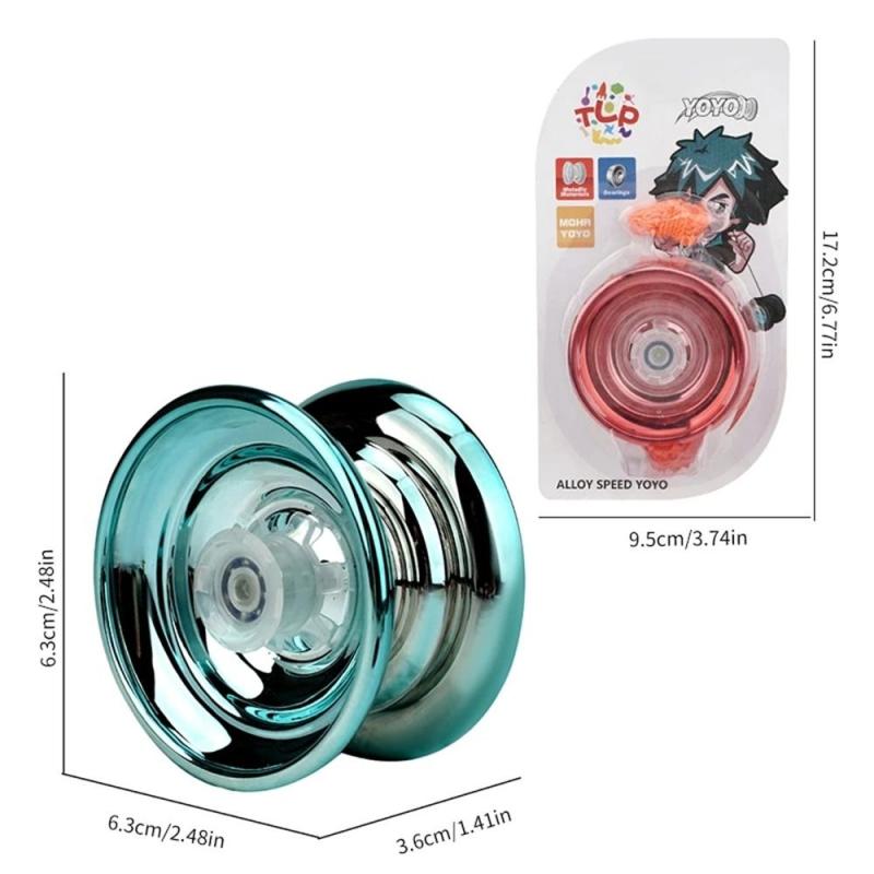 Professional Magic YoYo Aluminum Boy Toy High Speed Bearings Luminous YoYo Gift