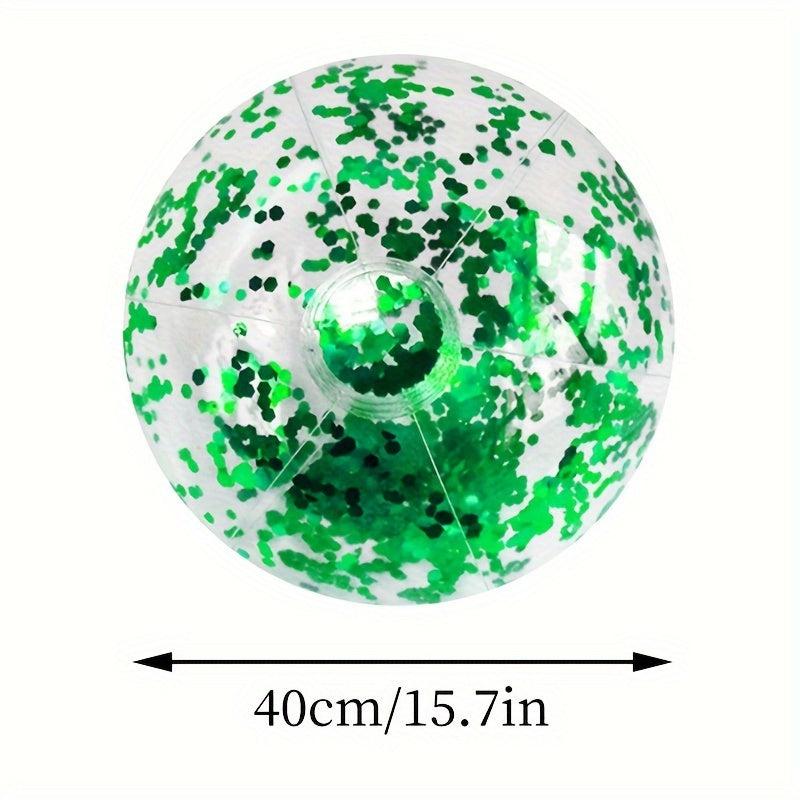 Glitter Ball Water Play Toy Inflatable Sequins Beach Ball