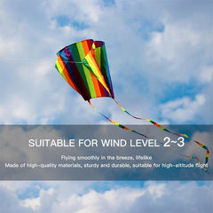 Rainbow Small Pocket Kite Colorful Children's Kite 30m Line