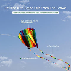 Rainbow Small Pocket Kite Colorful Children's Kite 30m Line