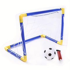 Indoor/Outdoor Football Door Game Kit with Ball Pump - Durable Toy for Kids
