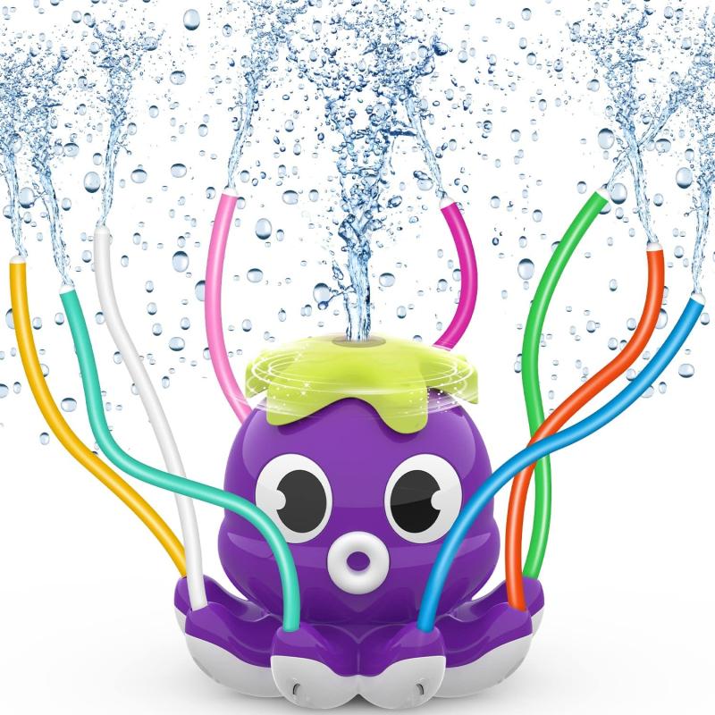Octopus Water Spray Toy 8 Wiggle Tubes for Kids & Toddlers