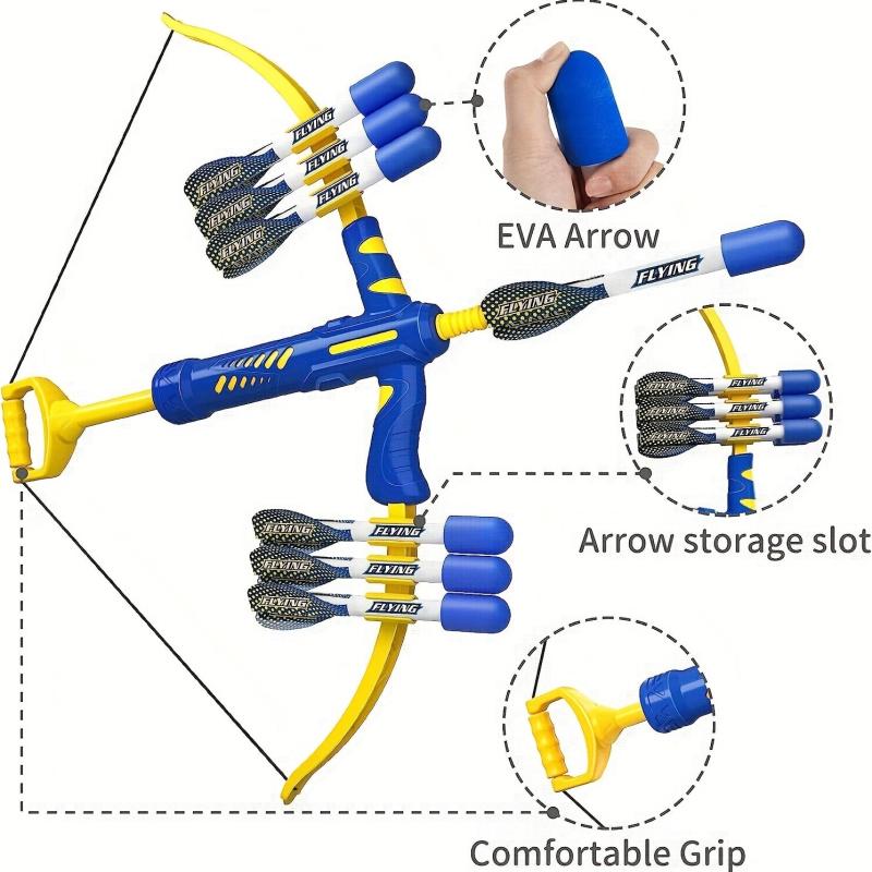Kids Bow and Arrow Set for Ages 2-4 Range 10 Arrows 2 Archers 20 Foam Darts