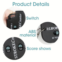 Golf Score Indicator 2 Player Stroke Counter Handheld Scorer Mini Digits Square