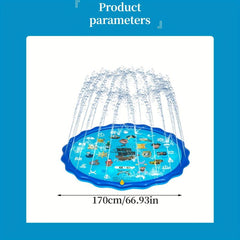 Alphabet Water Spray Pad for Kids - Inflatable Sprinkler Pool