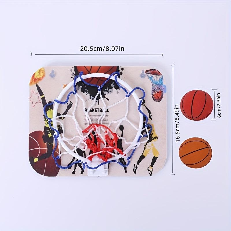 Small Basketball Trainer Indoor Needle Hole Hanging Suction Cup Basket