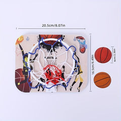 Small Basketball Trainer Indoor Needle Hole Hanging Suction Cup Basket