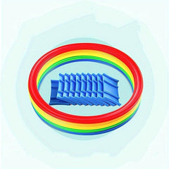 10pcs Sensory Training Agility Rings Set - Indoor & Outdoor Sports Equipment