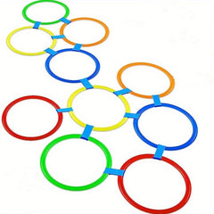 10pcs Sensory Training Agility Rings Set - Indoor & Outdoor Sports Equipment