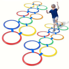 10pcs Sensory Training Agility Rings Set - Indoor & Outdoor Sports Equipment