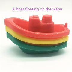 4pcs Little Boats Train Baby Toddler Bath Toy Beach Swimming Pool Water Boats
