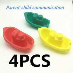 4pcs Little Boats Train Baby Toddler Bath Toy Beach Swimming Pool Water Boats
