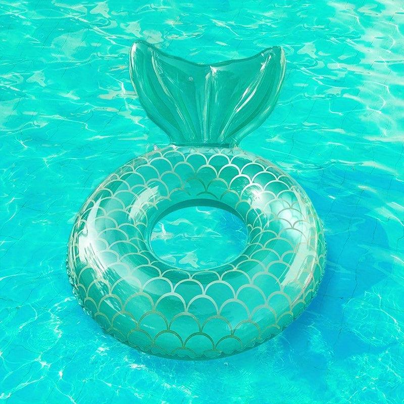 Mermaid Inflatable Swimming Ring for Kids & Adults