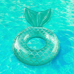 Mermaid Inflatable Swimming Ring for Kids & Adults