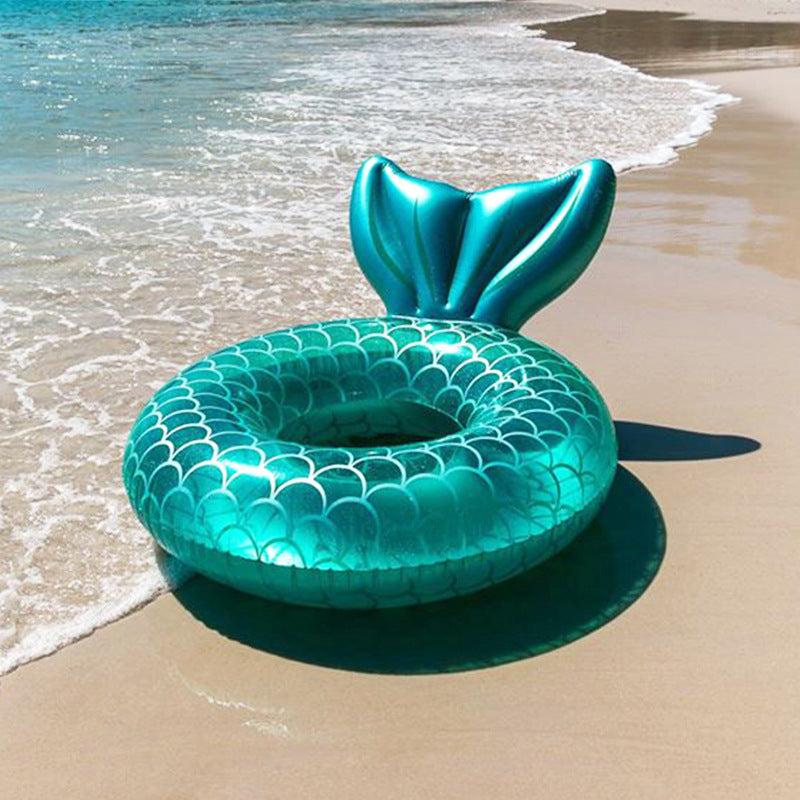Mermaid Inflatable Swimming Ring for Kids & Adults