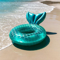 Mermaid Inflatable Swimming Ring for Kids & Adults