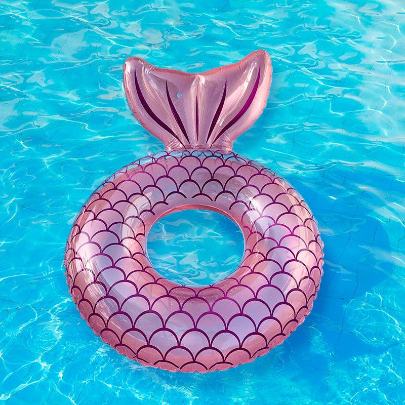 Mermaid Inflatable Swimming Ring for Kids & Adults