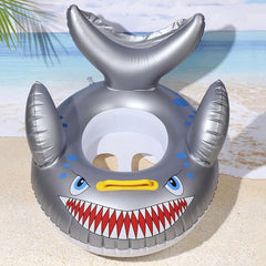 Inflatable Shark Boat Children's Swimming Seat With Handle