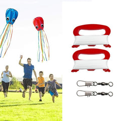 3 Pack 97m Children Kite Reel with Connectors & Line Handle
