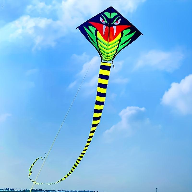 Long Snake Kite Bamboo Leaf Green Adult Net Red Easy To Fly Kite
