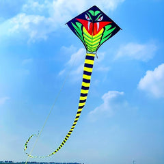 Long Snake Kite Bamboo Leaf Green Adult Net Red Easy To Fly Kite
