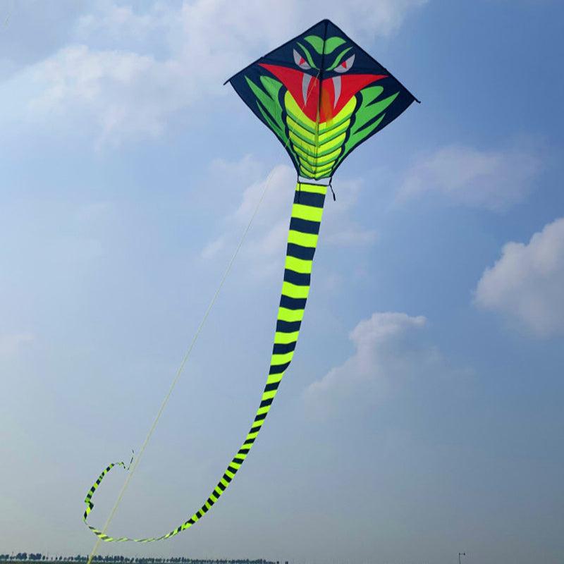 Long Snake Kite Bamboo Leaf Green Adult Net Red Easy To Fly Kite