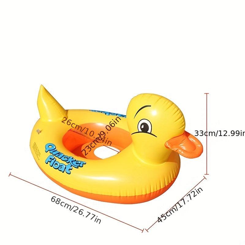 Baby Inflatable Yellow Duck Yacht Swimming Ring