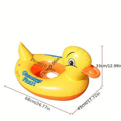Baby Inflatable Yellow Duck Yacht Swimming Ring