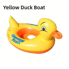 Baby Inflatable Yellow Duck Yacht Swimming Ring
