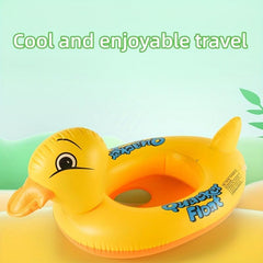 Baby Inflatable Yellow Duck Yacht Swimming Ring