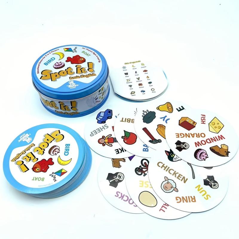 Spot It Game Basic English Party Game Family Gathering Board Game