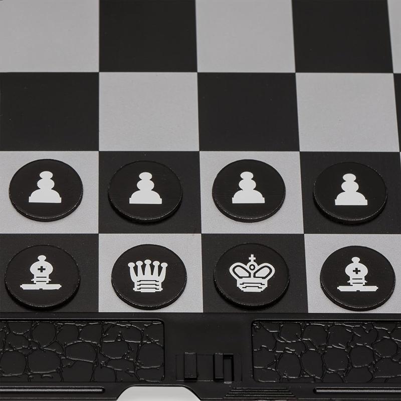 Portable Magnetic Chess Set Thin & Foldable