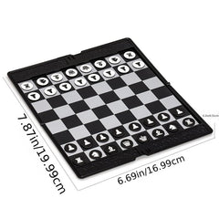 Portable Magnetic Chess Set Thin & Foldable