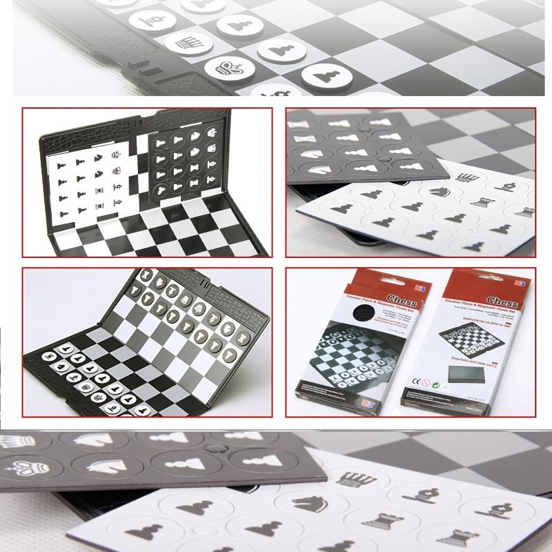 Portable Magnetic Chess Set Thin & Foldable