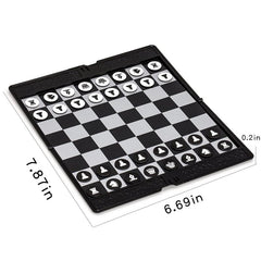 Portable Magnetic Chess Set Thin & Foldable