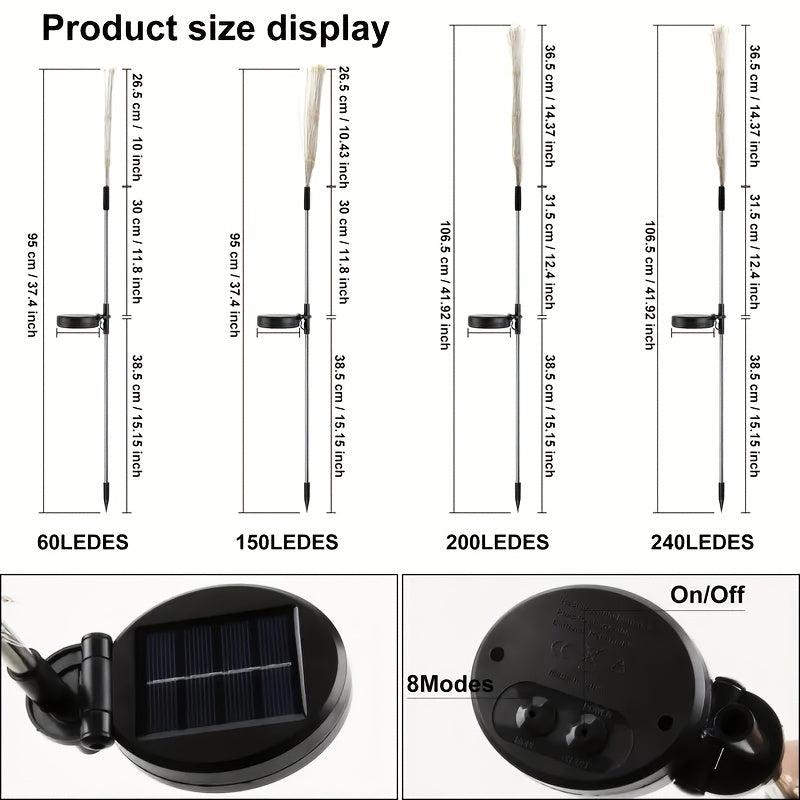 Solar Flower Light DIY Decoration Waterproof Garden Light