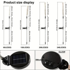Solar Flower Light DIY Decoration Waterproof Garden Light